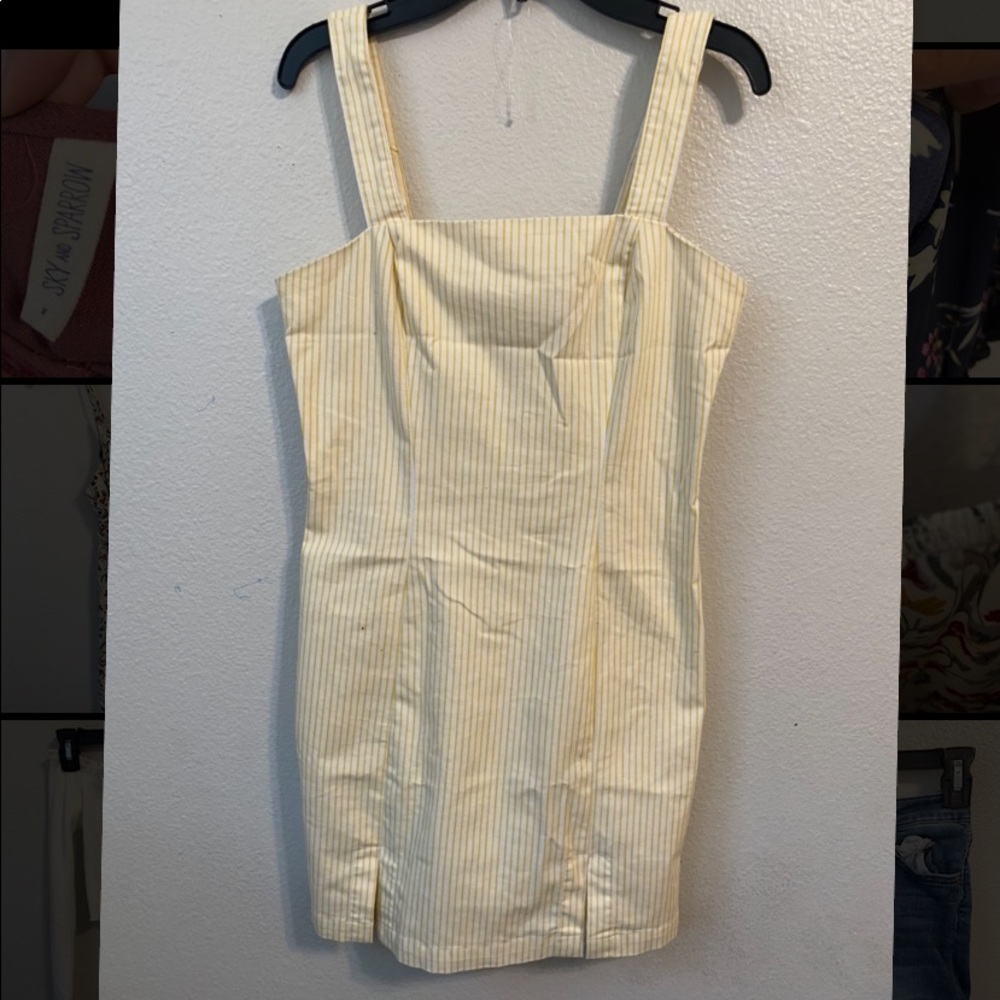 Stripped straight dress